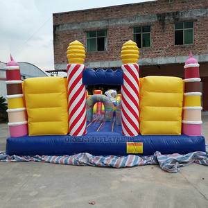 Parc d'attractions gonflable, ornement de gâteau, d'arrière-cour, fête de carnaval, terrain de jeux, anniversaire amusant, - Product Image 5