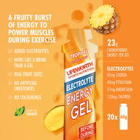 Gel énergétique sans caféine, sans glucides et sans vitamines LIFEWORTH pour la course à pied, l'entraînement et la randonnée