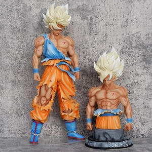 Figura de Doble Cuerpo Dañado en Batalla de Super Saiyan Goku DBZ, Anime Japonés, Bolas de Dragón, Regalo Coleccionable Hecho de PVC, 42cm - Product Image 4