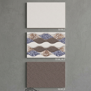 Azulejos de Pared de Cerámica Brillante con Impresión Digital de 30x45cm (12x18 pulgadas) para Sala de Estar y Spa, Diseños Hermosos en Colores Claros - Product Image 4