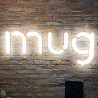 Lettres en acrylique personnalisées avec éclairage frontal LED, enseignes électroniques en acrylique, lettres lumineuses LED néon pour les entreprises de publicité en extérieur