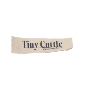 2021 Most Popular Clothing Accessories Fabric Printed and woven tags labels.