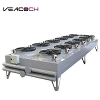 Refroidisseur à sec 40 kW à tubes de cuivre et ailettes en aluminium pour système de refroidissement par immersion d'eau et de glycol, gestion thermique