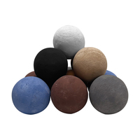 Ensemble de boules de feu rondes en céramique pour foyer à gaz intérieur et extérieur Bol à feu et accessoires de décoration pour cheminées Boules de feu réutilisables