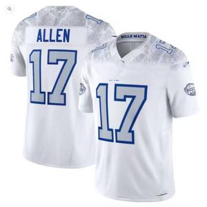 Camiseta de los Buffalo Bills de Josh Allen 17, Edición Limitada Blanca, Talla para Hombre - Product Image 1
