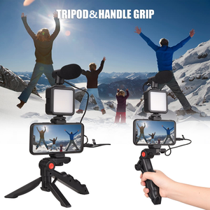 Kit vidéo pour smartphone pour débutants en vlog, avec lumière, microphone, trépied, caméra mains libres, kit de vlogging de voyage - Product Image 4