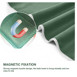 Serviette de bain magnétique d'extérieur surdimensionnée, légère, séchage rapide, sans sable, pour surfeurs, avec coins magnétiques - Product Image 5