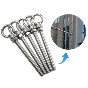 Pernos de ojo de acero inoxidable M6 M8 M10 M12 M20 con tuercas para la industria de la construcción - Product Image 3