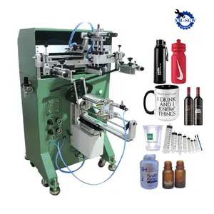 Hot Selling Industrial Screen Printer Print Logo Silk Screen Printing Machine For Plastic Paper Cup Tube Perfume Cosmetic Bottle