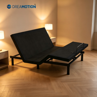 Sommier de lit intelligent avec télécommande sans fil et moteur silencieux JieCang, taille King et Queen