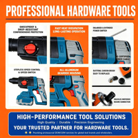 Perceuse à percussion sans fil, sans balais, mandrin sans clé 1/2'', 21V Lithium-ion, couple maximal 750 Nm, éclairage de travail LED, poignée antidérapante, Dongming Power