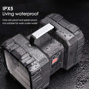 Projecteur portable 10000mAh USB Rechargeable LED projecteur lampe de poche étanche pour le travail en extérieur 3000 Lumens élevés lampe de <span class=keywords><strong>recherche</strong></span> - Product Image 6