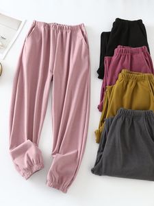 2023 Hot Sale Autumn and Winter Women's High Waist Long <strong>Velvet</strong> Pants Bunch Leg <strong>Trousers</strong> <strong>Ladies</strong> Casual Sport Pants - Product Image 2