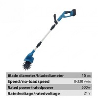 Micro-cultivateur sans fil multifonctionnel pour la maison, avec batterie au lithium, pour ameublir et retourner la terre, avec garantie de 4 ans