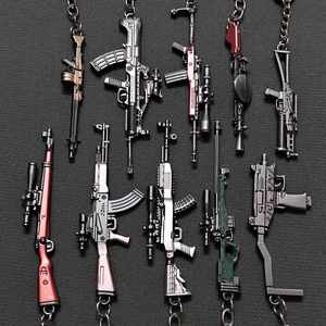 Portachiavi in lega modello pistola AK47 <span class=keywords><strong>Desert</strong></span> <span class=keywords><strong>Eagle</strong></span>, piccolo ciondolo da 6 cm, accessorio a tema cartoni animati - Product Image 1