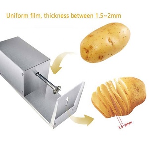 Innovadora máquina cortadora de patatas fácil de limpiar, máquina en espiral de patatas para restaurante de hotel - Product Image 5