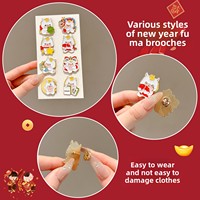 Broche personnalisée en forme de cheval, badge métallique mignon et festif pour fixer les pinces à vêtements, badge personnalisable