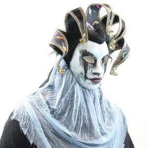 Máscara de Payaso Bufón de Terror Velado para Fiestas de Disfraces de Halloween, Eventos de Disfraces, Decoración de Disfraces de Cosplay - Product Image 4