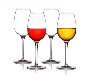 350ml/12oz hard plastic stemmed red wine glasses plastic wine glass