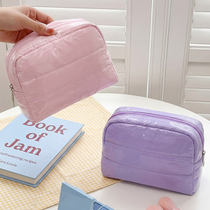 Sac de rangement matelassé <span class=keywords><strong>imperméable</strong></span> pour cosmétiques, portable, brodé, multifonctionnel, avec fermeture éclair - Product Image 2