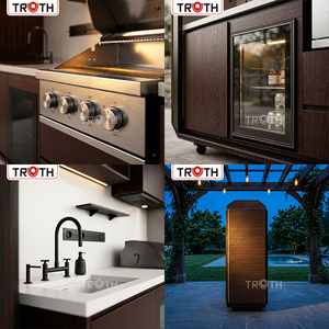 Isla de Cocina Modular de Lujo para Exteriores, Impermeable, con Gabinetes de Aluminio para Parrilla, Ideal para Jardines, Resorts Ecológicos y Villas - Product Image 3