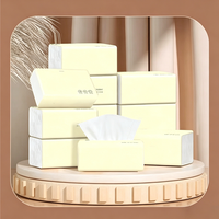 Mouchoirs en papier pour le visage 4 plis en pure pâte vierge, résistants à l'eau, portables et jetables pour usage domestique