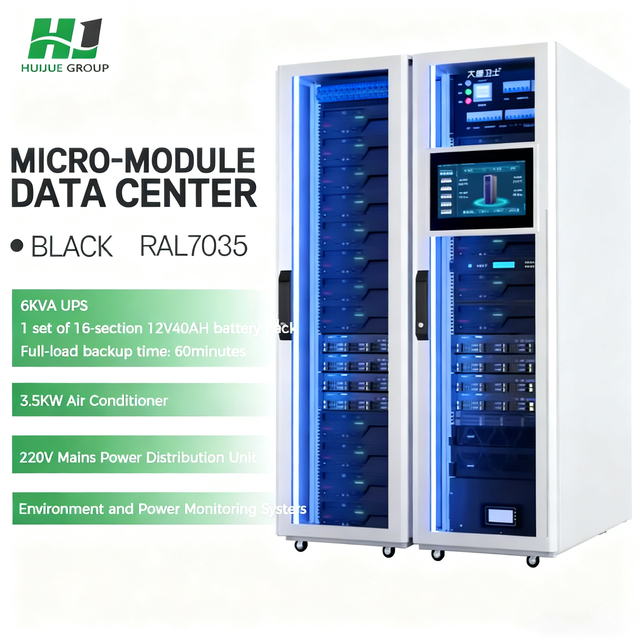 HJ Wall Mounted 19 Inch SPCC Steel Tempered Glass Door UPS 3-Phase 380V Power Supply ISO/CE Certified 600x600 for Data
