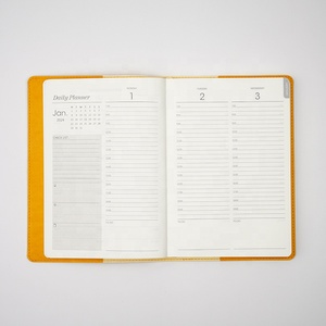 Macaron Time A Daily Note Pu avec couverture de Logo de timbre en aluminium et surpiqûres pour journal d'étudiant de retour à l'école <span class=keywords><strong>2023</strong></span> journal intime - Product Image 6