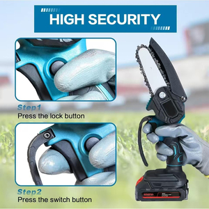 2025 Hot Bán mạnh mẽ xách tay không dây Chain Saw máy mini điện gỗ cắt tỉa Saw thép nhựa OEM hỗ trợ - Product Image 6