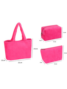 Nouvelle Trousse <span class=keywords><strong>de</strong></span> Toilette Simple en Polyester avec Fermeture Éclair, Légère, Grande Capacité, Rangement Optimisé, Portable pour <span class=keywords><strong>Voyage</strong></span> et Usage Quotidien, pour <span class=keywords><strong>Femme</strong></span> - Product Image 5