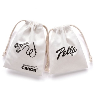 Pochette cadeau en toile de coton avec logo personnalisé Pandasew, sac à poussière en coton avec cordon de serrage, pochette à bijoux - Product Image 4