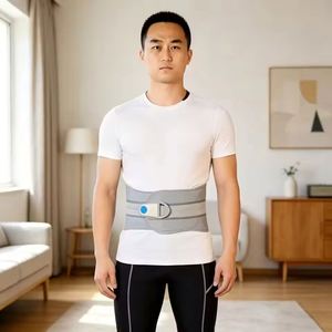 Ceinture de soutien lombaire légère et respirante avec système de poulies à double plaque en PP et sangles réglables pour le sport et les longues périodes assises - Product Image 4
