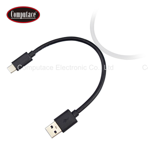 Black USB 3.0 Type-A to Type-C/ Type-C to Type-C PVC Charging <b>Cable</b> 20cm for <b>Computer</b> <b>Power</b> Bank and Portable Devices - Product Image 3