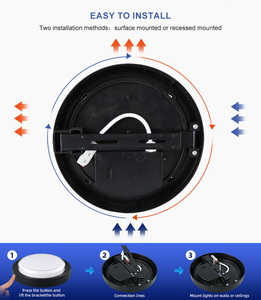 Applique murale LED 24W étanche IP65 modèle privé, applique murale intérieure et extérieure, utilisée pour l'éclairage mural extérieur - Product Image 4