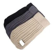Tissu tricoté à la main pour chien, au Crochet, tissu pour animal de compagnie, joli, ensemble d'hiver, pull chaud, 5 pièces