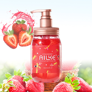 LKIAE OEM <span class=keywords><strong>Parfum</strong></span> fruité Pure Purifying Body Wash Strawberry Sakura Rose Skin Whitening Rich Foam Shower Gels Skin Care - Product Image 6