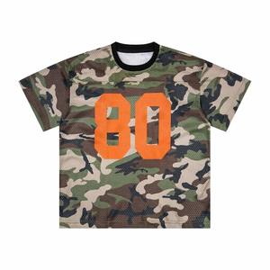 T-shirt surdimensionné personnalisé en polyester à maille œillet de haute qualité, imprimé rétro Blokecore Woodland pour hommes, vente en gros - Product Image 1