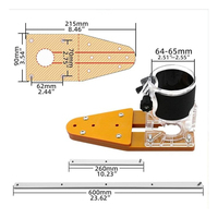 Base universelle en bois pour défonceuse, gabarit de découpe circulaire pour le travail du bois, localisateur de rainurage pour défonceuse électrique