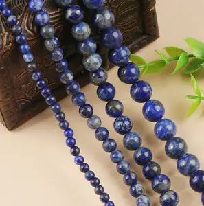 wholesale 6mm/8mm/10mm lapis lazuli wholesale bracelet Natural Stone Beads necklace lapis lazuli Beads