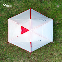 Stoic ultraléger 2 personnes 20D Nylon Double couche tente poteau en aluminium professionnel Camping d'hiver en plein air pour la montagne une chambre