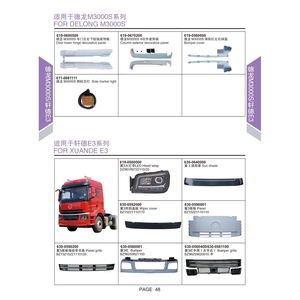 Para Camión Shacman <span class=keywords><strong>Xuande</strong></span> E3 E6 X9: Faro, Parachoques, Espejo Retrovisor, Rejilla, Luz Trasera, Guardabarros, Placa Lateral, Estribo, Pieza de Carrocería - Product Image 5