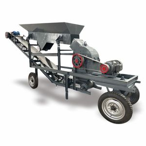 Concasseur à marteaux mobile, capacité 15t/h, facile à utiliser pour le concassage de pierres - Product Image 1