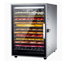 Deshidratador de Alimentos Comercial de 12 Capas, Secador de Frutas y Verduras, Horno de Secado de Alimentos por Aire para el Hogar