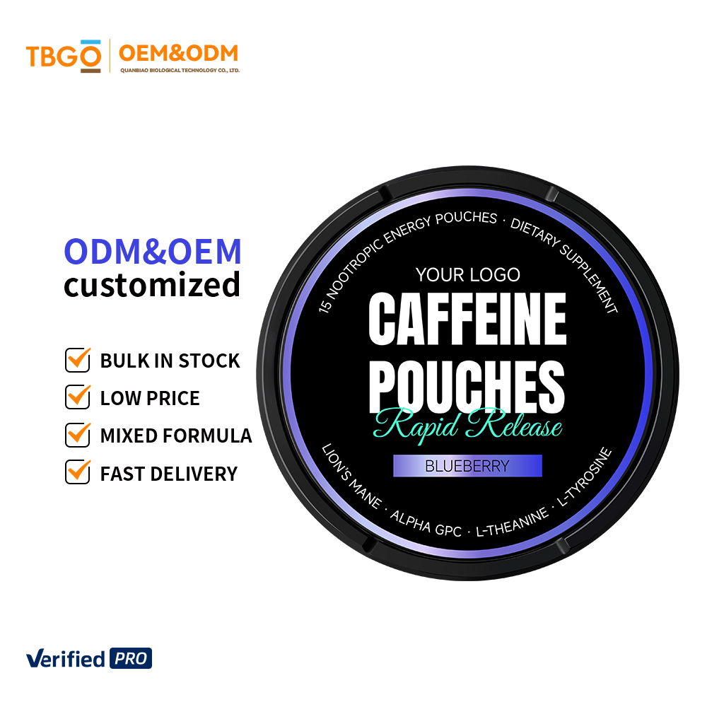Trial Pack 50mg Caffeine Pouches Gentle Oral Energy Supplement For Wellness Newcomers And Travel Convenience