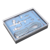 Aérographe professionnel de vernis à ongles à alimentation par gravité à double action 130 Pistolet peinture en cuivre durable