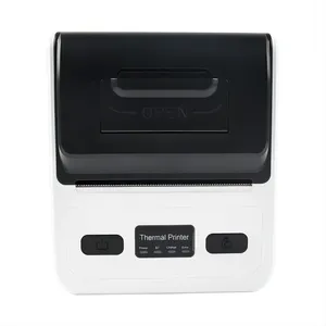 80Mm Pos Printer Black Bill Sticker Machine 80Mm Usb Barcode Thermische Bon Printer Voor Pos-Systeem