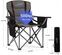 Chaise pliante robuste en tissu Oxford avec accoudoirs rigides, idéale pour la plage, les pique-niques, la pêche, le camping et les activités de plein air (chaise fer à cheval)