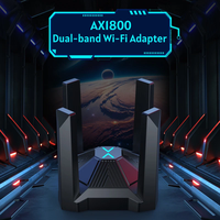 PIX-LINK - Adaptador WiFi USB 6 AX1800 WiFi6, USB 3.0, Sin Controladores, Doble Banda 2.4G y 5G, Tarjeta de Red Inalámbrica