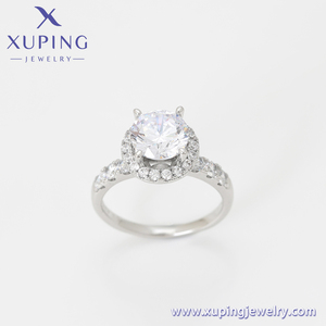 A00916125 xuping ジュエリー ファッション エレガント 高級 プラチナメッキ ロマンチック 婚約指輪 女性用 - Product Image 3