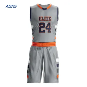 Großhandel New Style Basketball Jersey Mesh Basketball Trikots Beste Basketball Uniformen Allover Printed Stickerei Custom Design